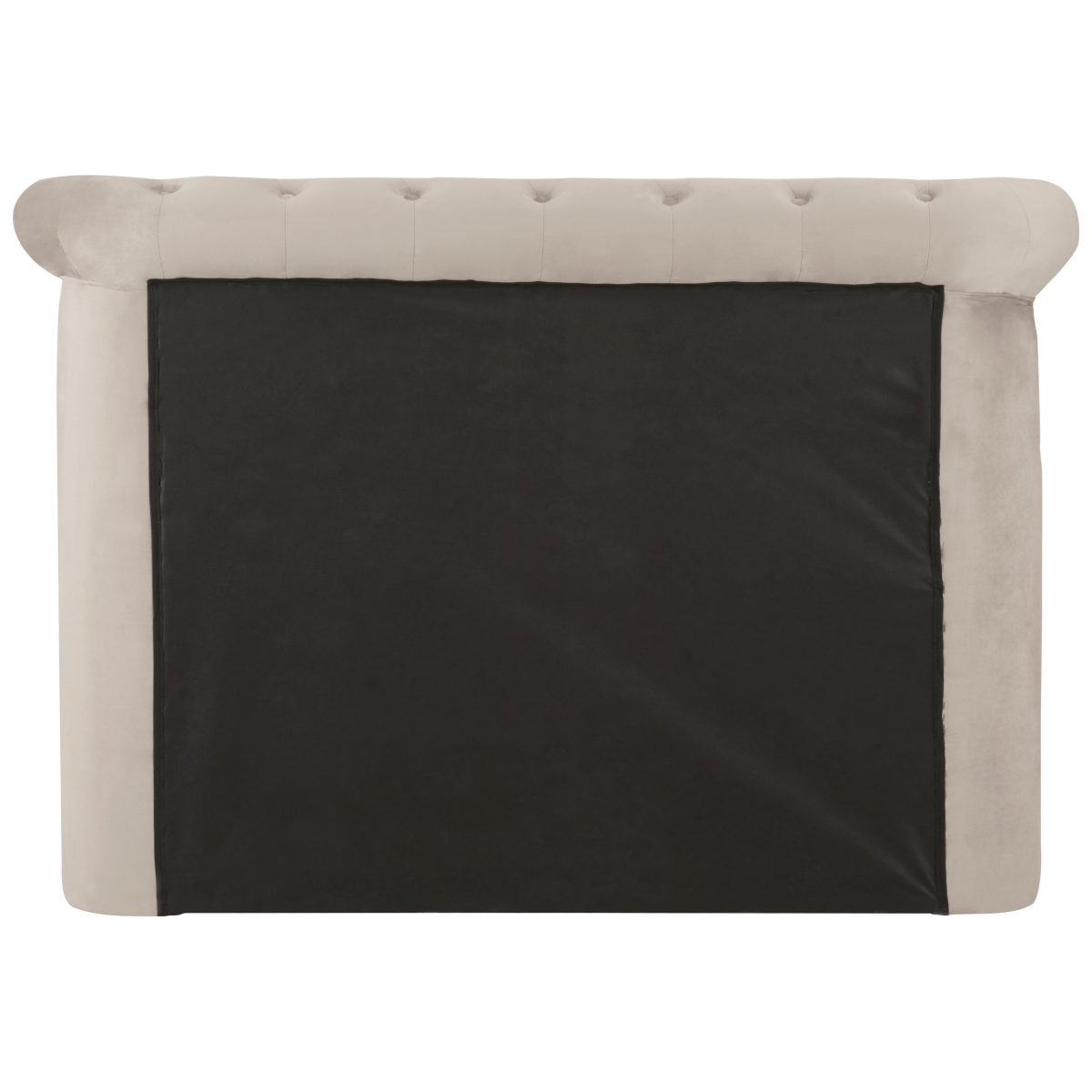 Anson Ottoman Double Bed - Mink Velvet