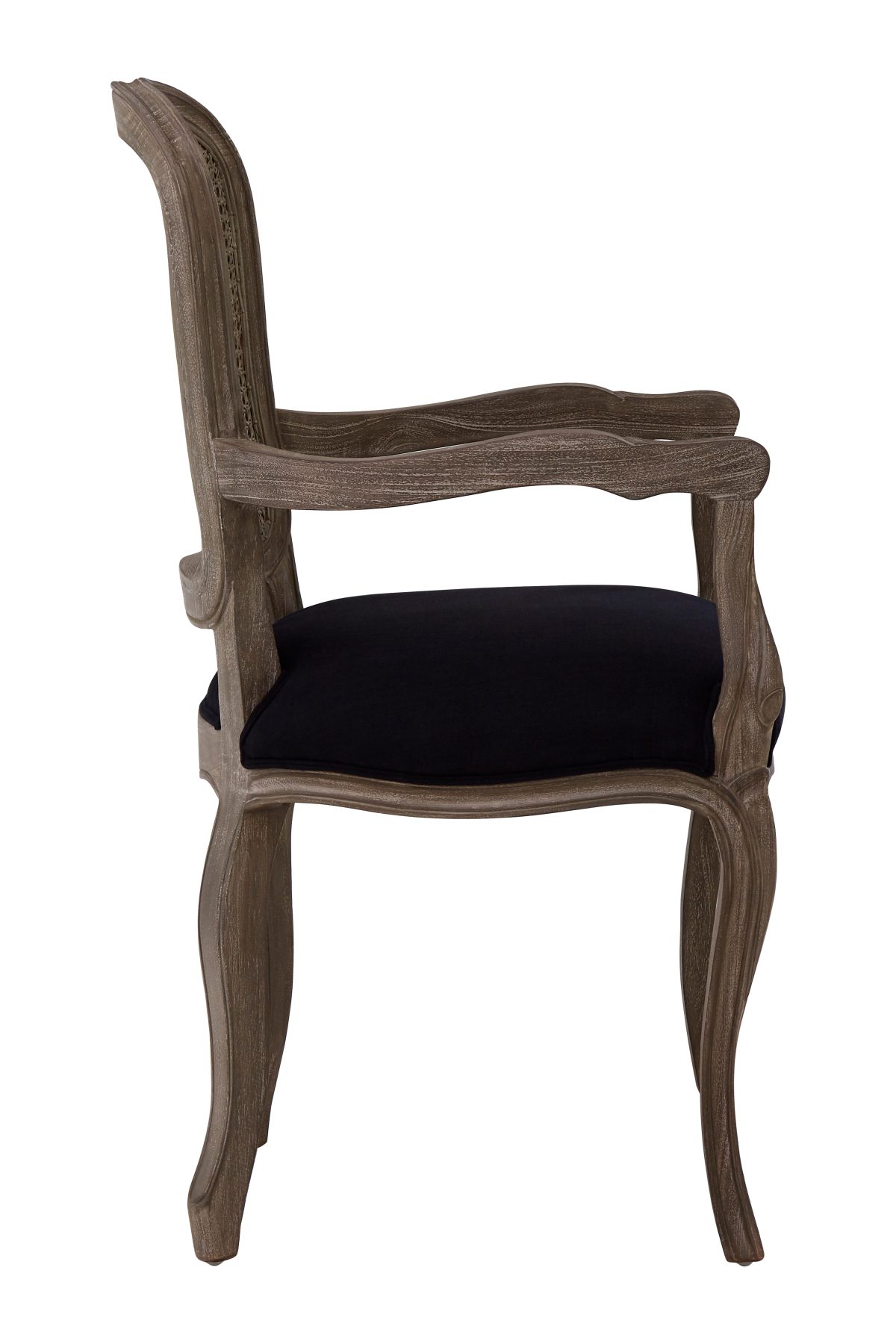 Paris Distressed Dining Chair - Black