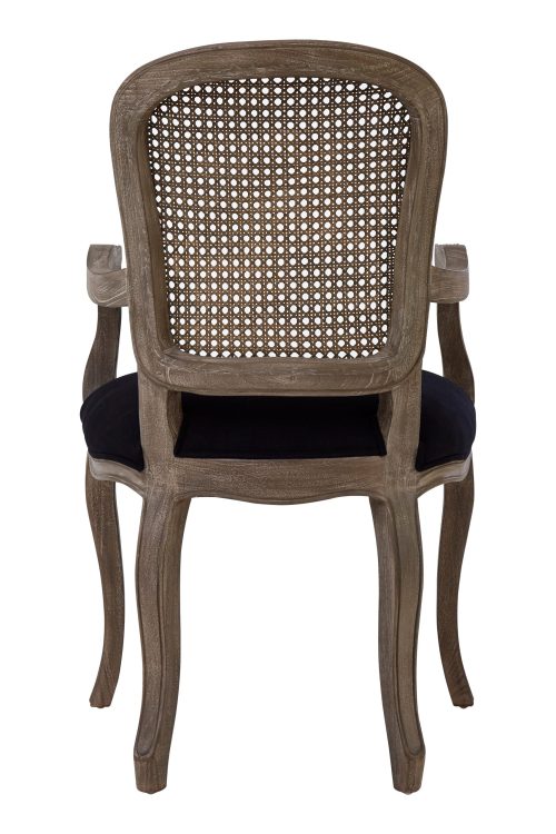 Paris Distressed Dining Chair - Black