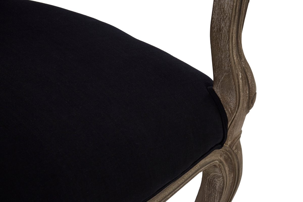 Paris Distressed Dining Chair - Black