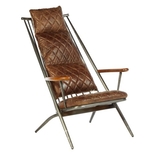Cubitt Armchair - Brown Leather