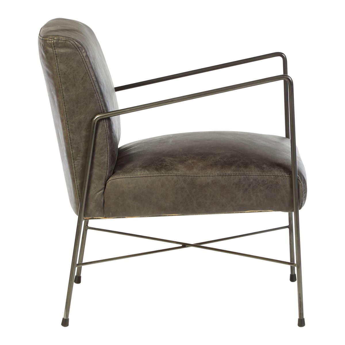 Cubitt Dining Armchair - Distressed Grey Leather 