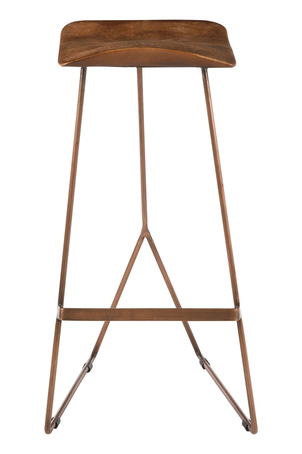 Haxby Bar Stool, Brown Leather