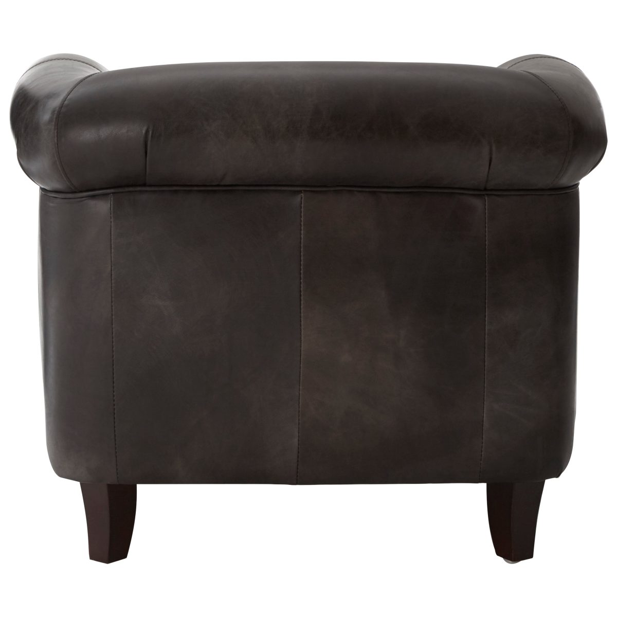 Empire Leather Armchair - Grey