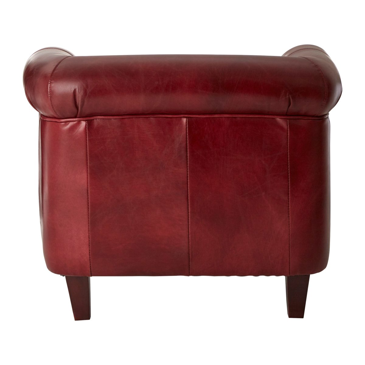 Empire Leather Armchair - Red