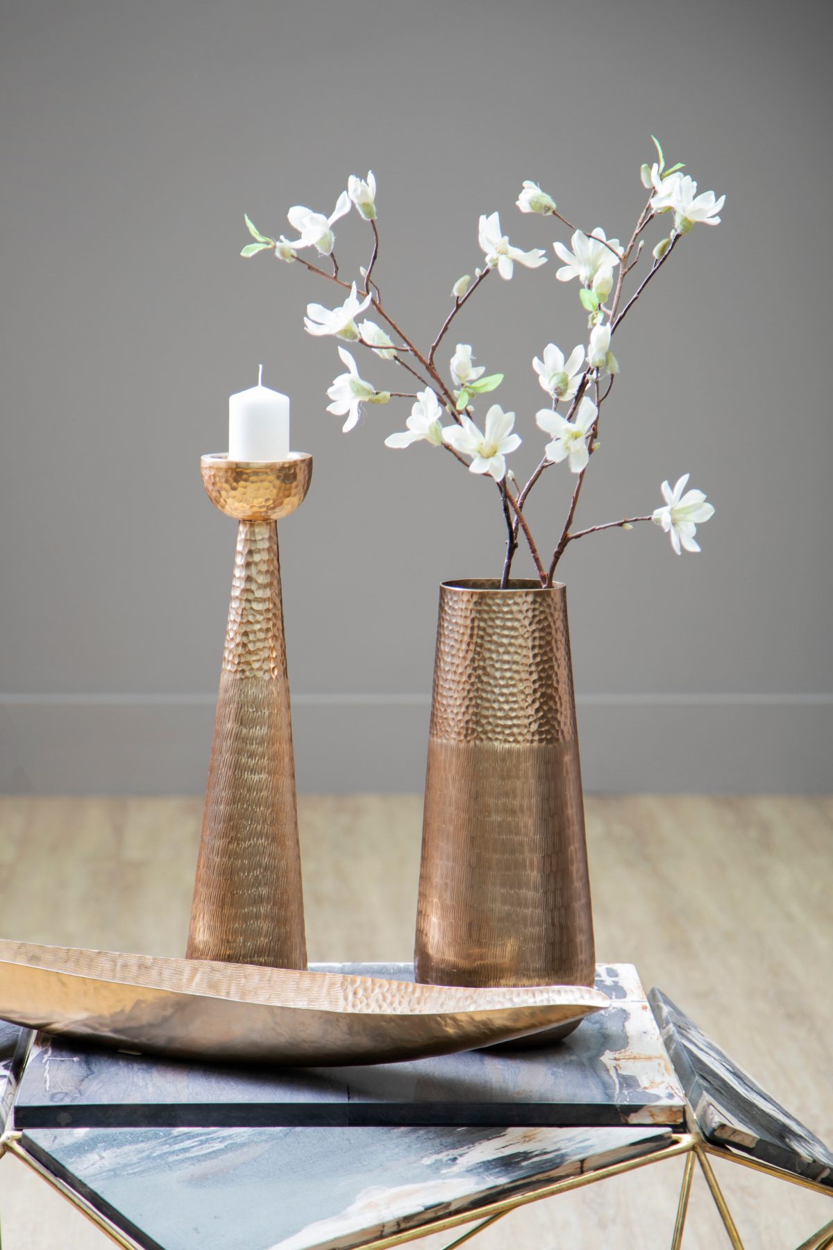 Rhodes Candle Holder - Gold