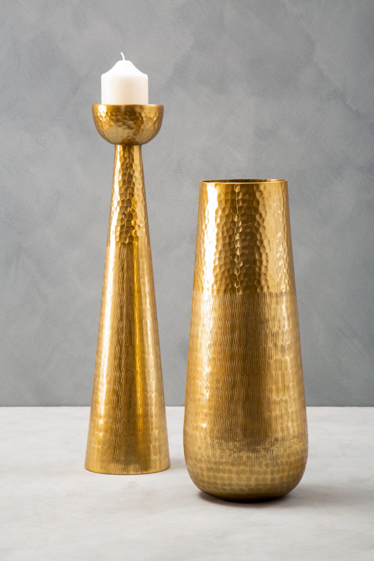 Rhodes Candle Holder - Gold