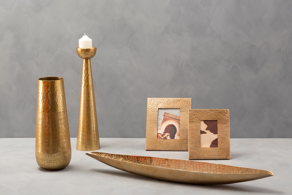 Rhodes Candle Holder - Gold