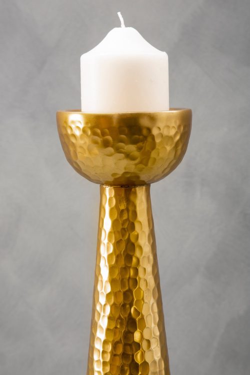 Rhodes Candle Holder - Gold