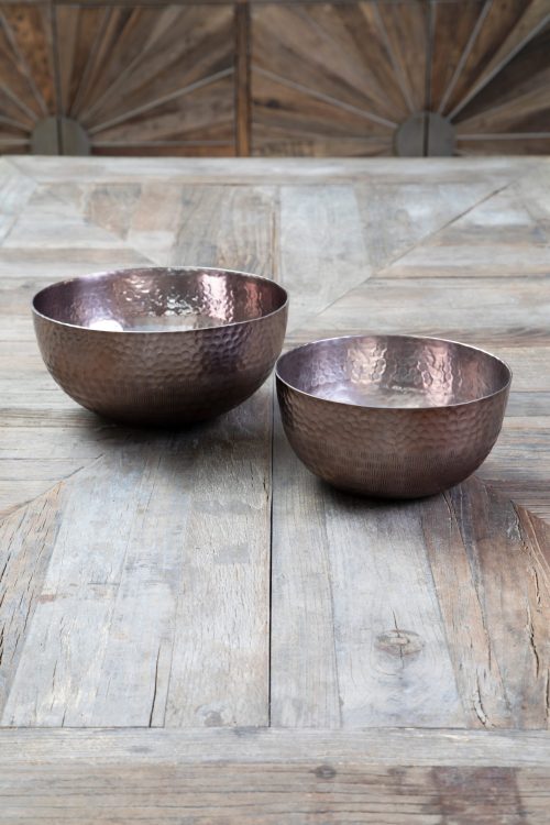 Serenitas Hammered Bowls, Set of 2