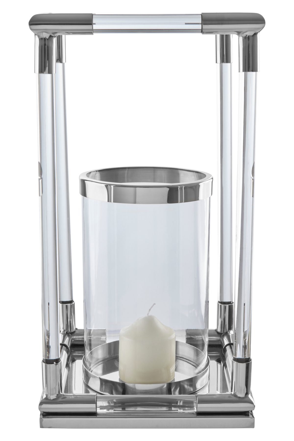 Capri Large Candle Holder - Silver