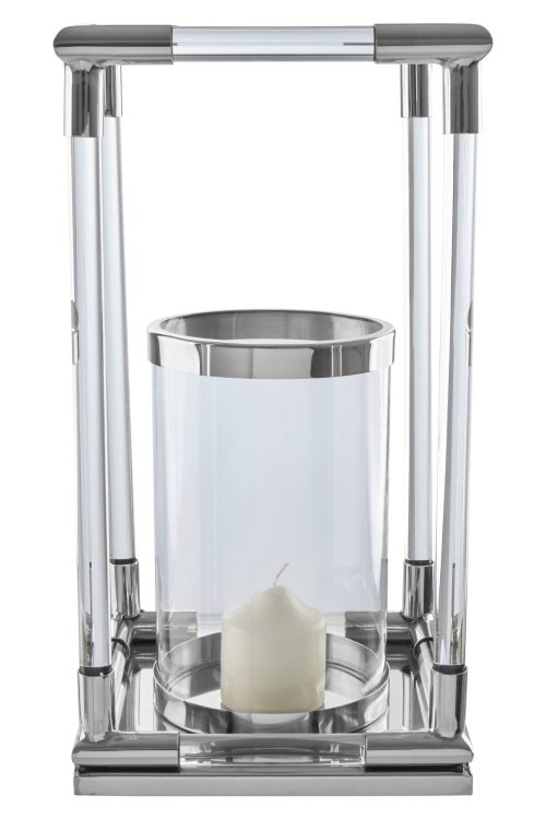 Capri Large Candle Holder - Silver