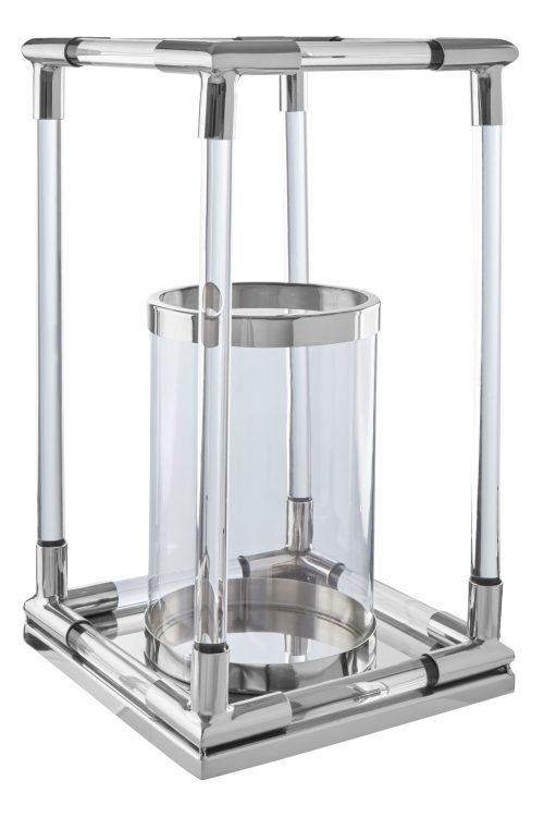Capri Large Candle Holder - Silver