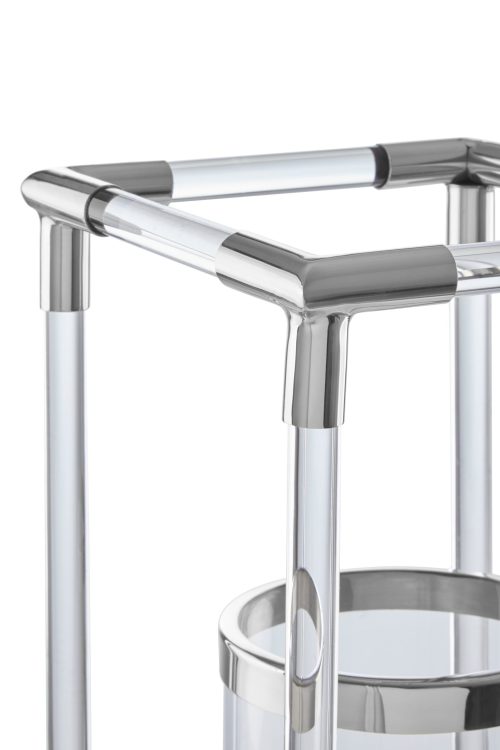 Capri Large Candle Holder - Silver