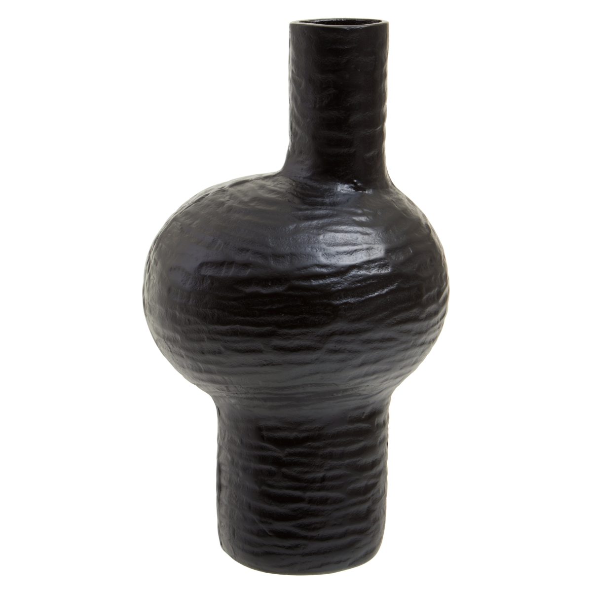 Soho Large Abstract Vase - Black