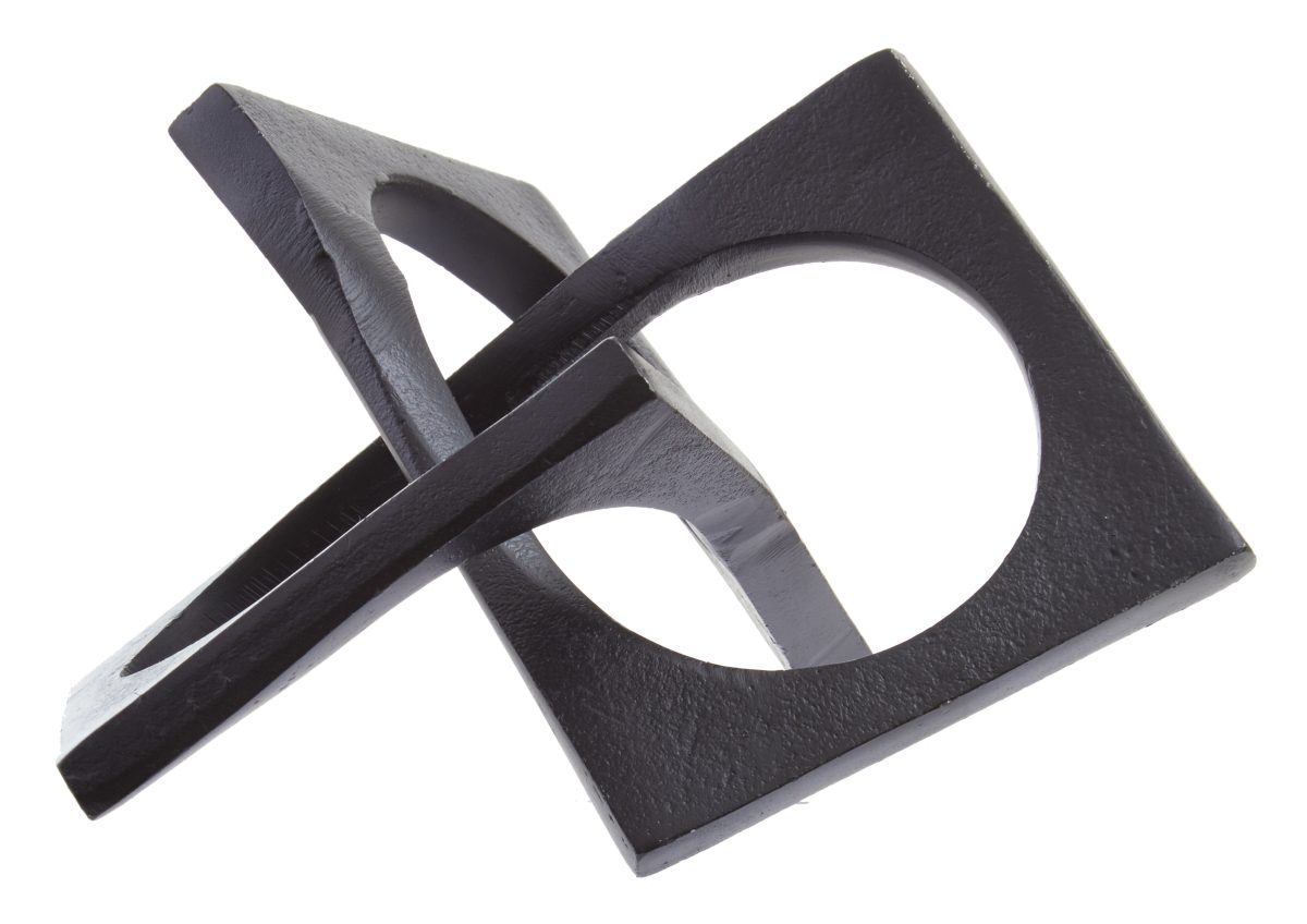 Kensington Abstract Sculpture - Black