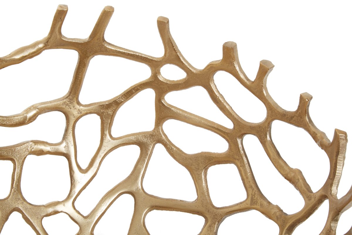 Mayfair Large Coral Bowl - Gold
