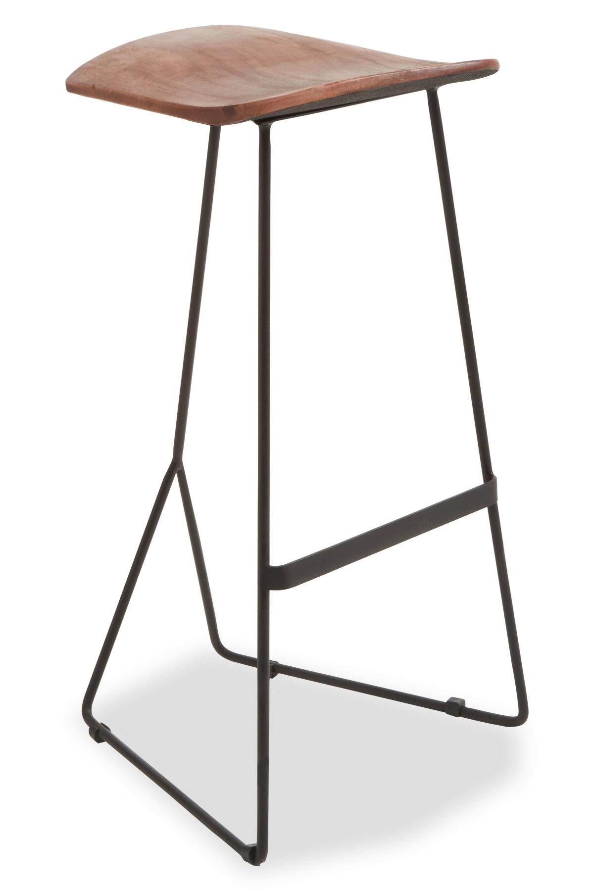 Holmby Bar Stool, Distressed Leather