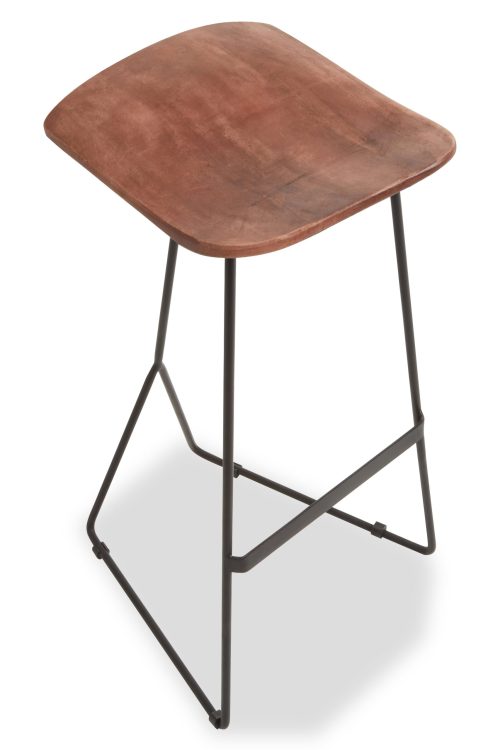 Holmby Bar Stool, Distressed Leather