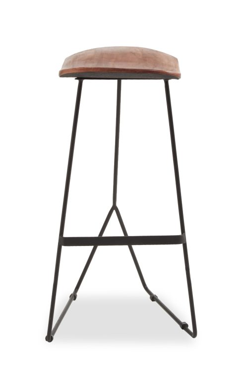 Holmby Bar Stool, Distressed Leather