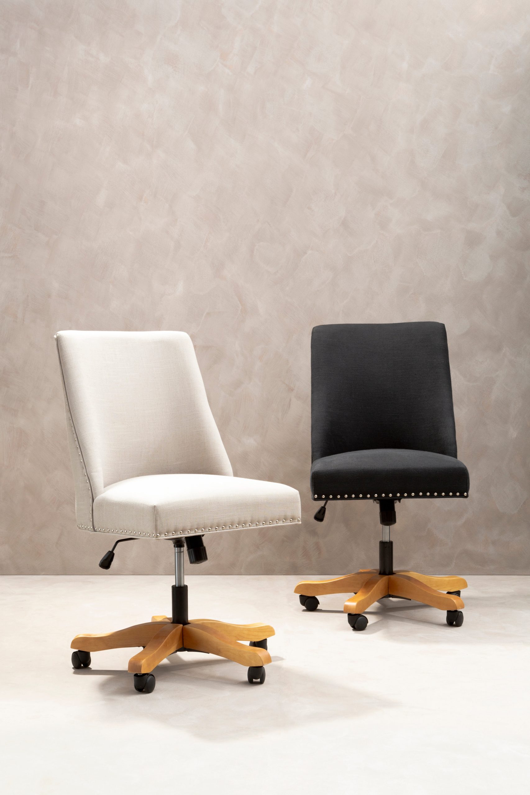 Melrose Upholstered Office Chair - Natural