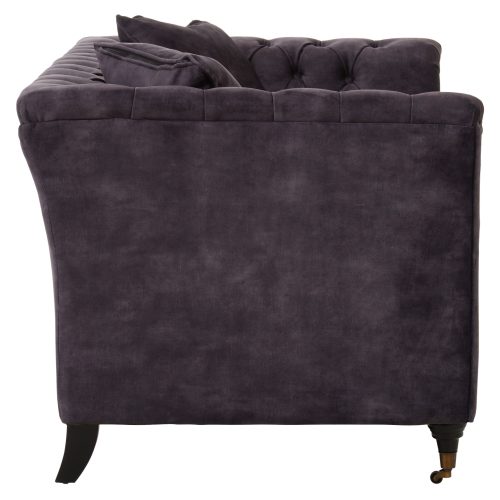 Skye 2 Seater Velvet Sofa - Grey