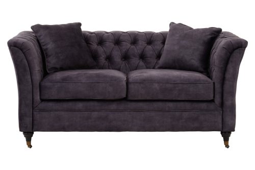 Skye 2 Seater Velvet Sofa - Grey