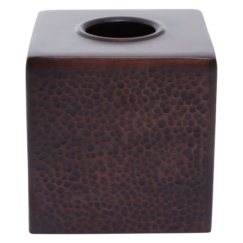 Elworth Hammered Tissue Box - Bronze