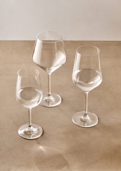 Sol Crystal Wine Glasses, Set of 4
