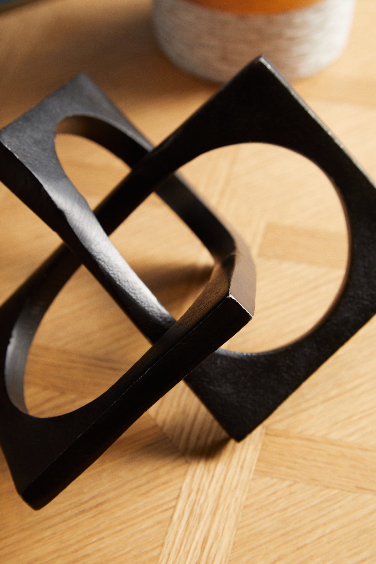 Kensington Abstract Sculpture - Black