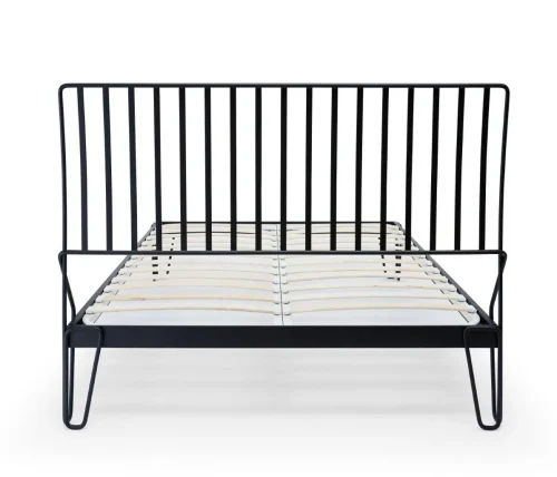 Finn King Size Black Metal Bed