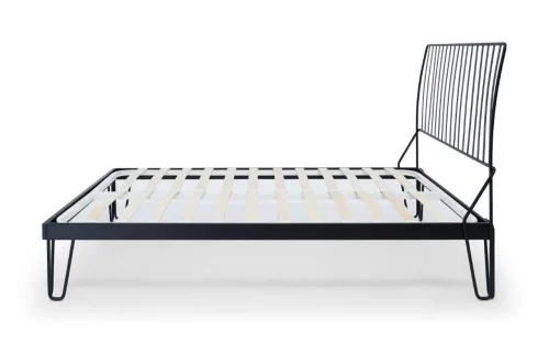 Finn King Size Black Metal Bed