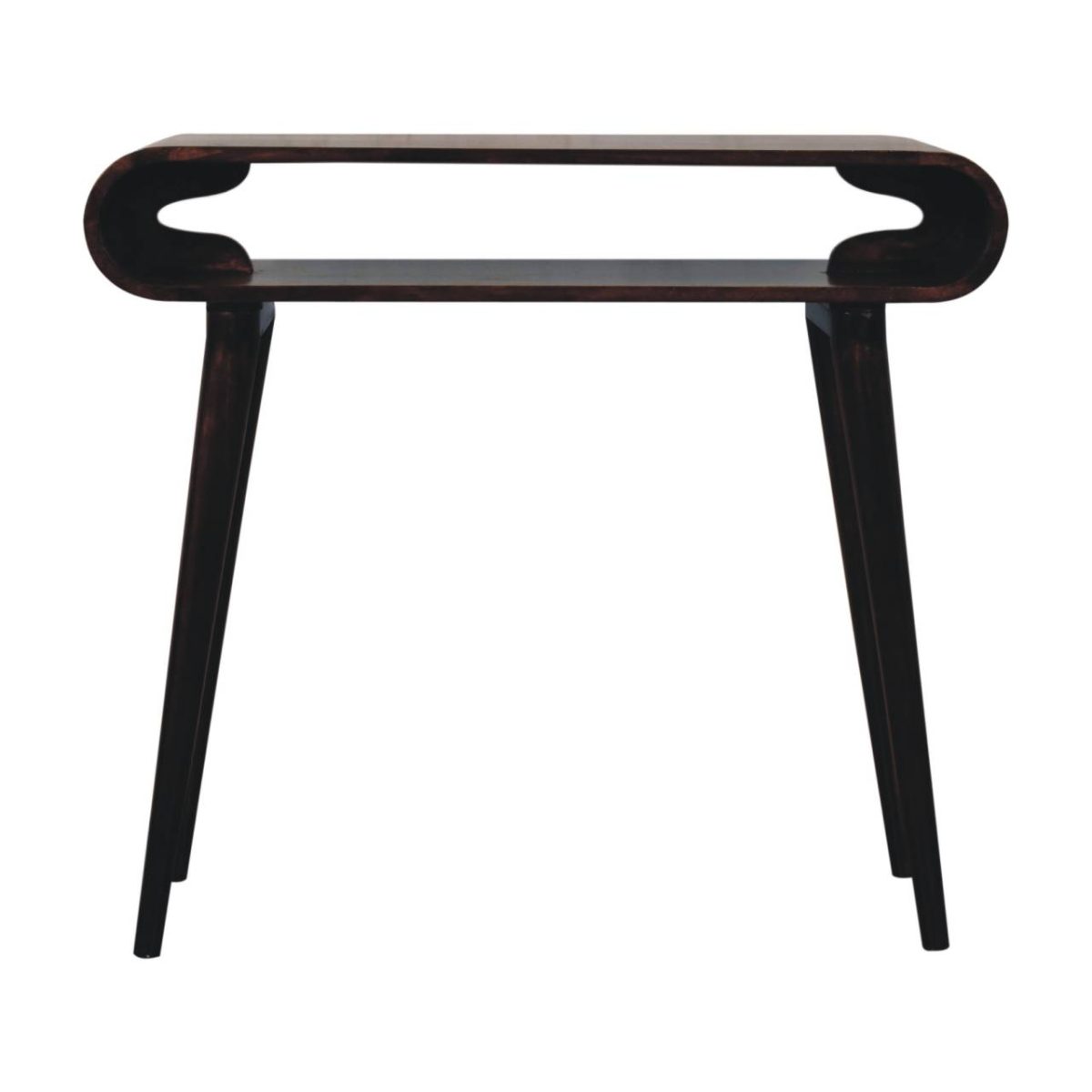 Amaya Sustainable Mango Console Table in Walnut Finish