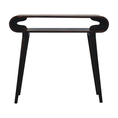 Amaya Sustainable Mango Console Table in Walnut Finish
