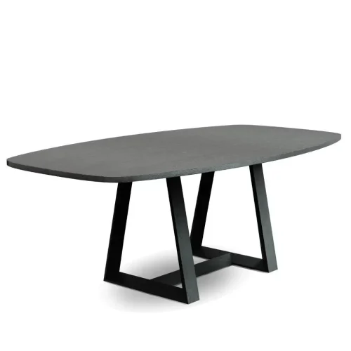 Cadiz Black Oak Dining Table