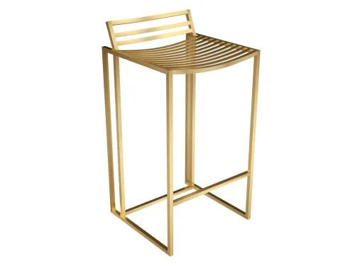 brass bar chair stool