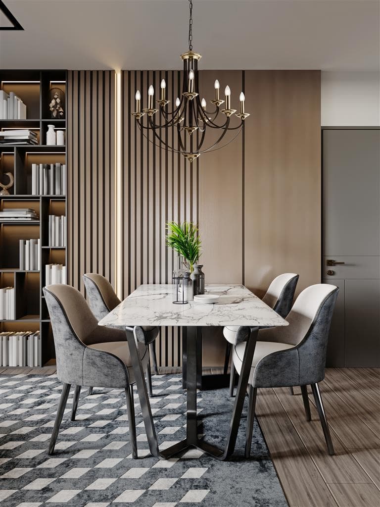 Belfry 9Lt Pendant - Dark Bronze & Brown Metal