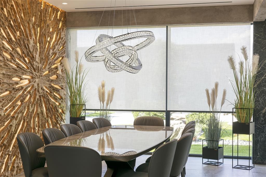 Bands 3Lt Pendant - Chrome Metal & Glass
