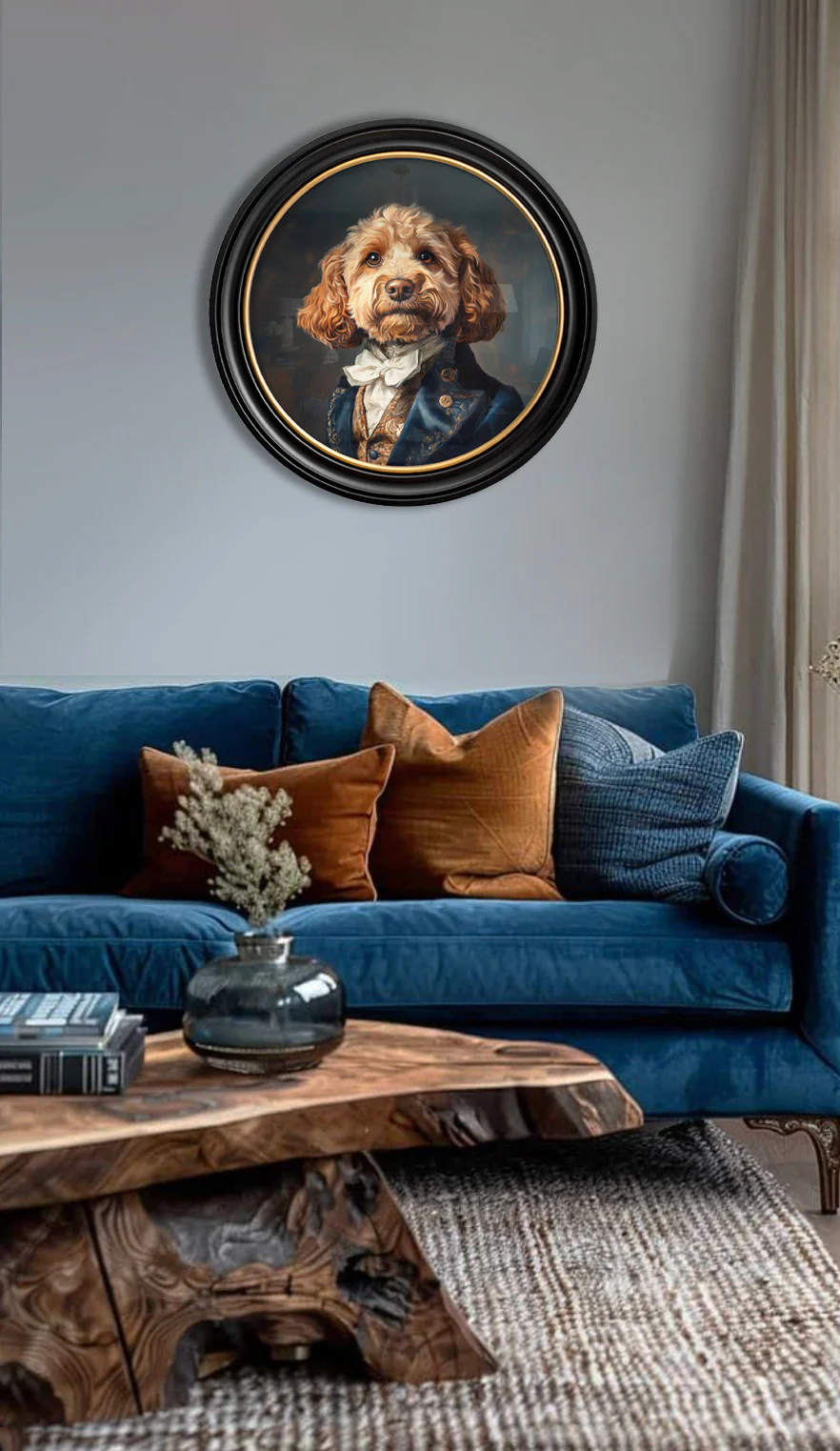 wall art sir barkington - a cockapoo in a suit