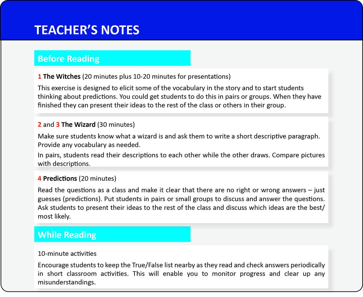 teachers notes