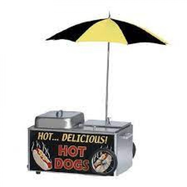 Mini Hot Dog Steamer/Cart - table top
