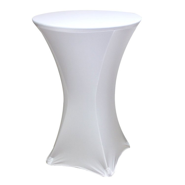 Spandex Cover for 30 in High-Top Table-White