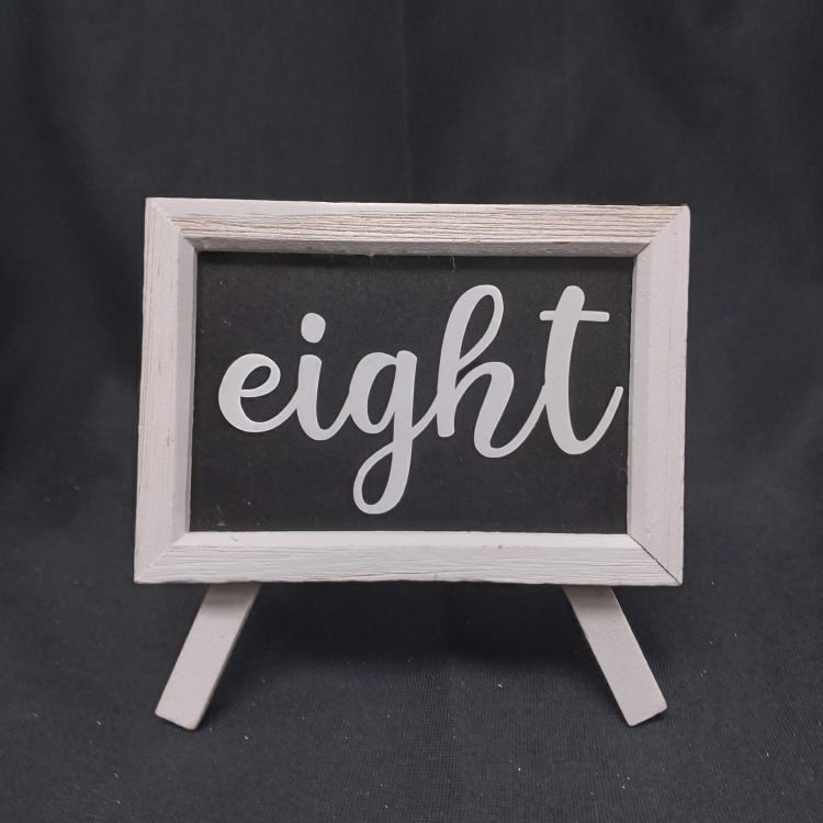 Chalkboard Table Number Piece