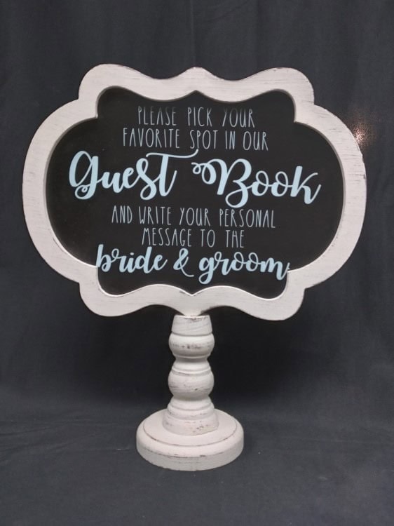 Chalkboard Pick a Spot in the Guestbook Sign