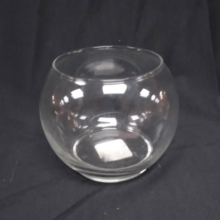 Flat Edged Glass Fishbowl