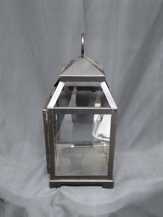 Small Wide Steel Lantern