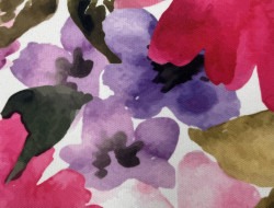 132 in Round Print Linen