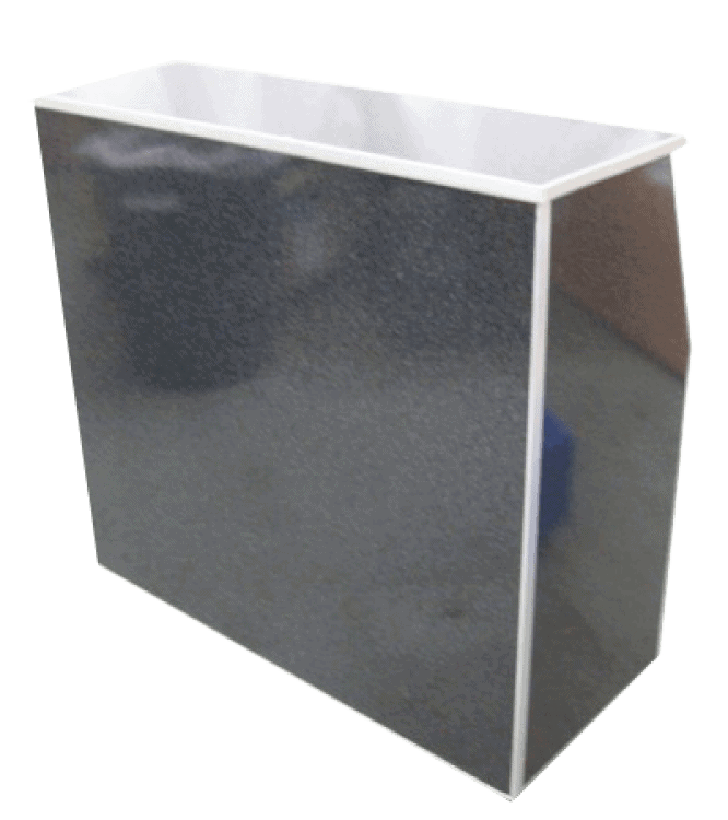 6 ft Portable Bar - Black