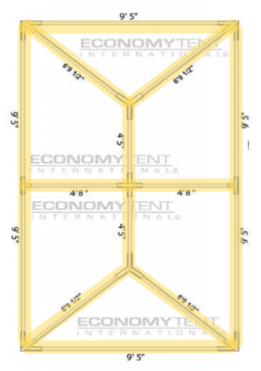 No Preference Bistro Full Lighting for 10x20 Tent