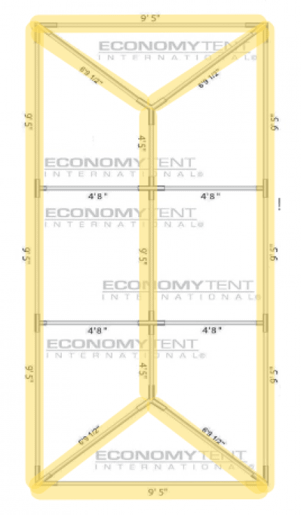 No Preference Bistro Perimeter+ Lighting for 10x30 Tent